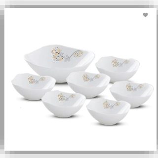 Caramel Pudding Set of 5 By Larah Borosil