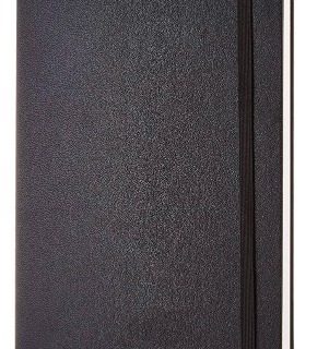 Black A5 notebook with Elastic Lock PU Leather Pages 200 for Office