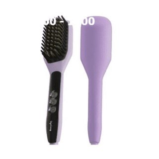 Lifelong Hair Straightening Brush| Keratin Ceramic Bristles (LLPCW201, Lavender)