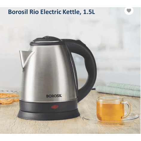 Borosil Rio Electric Kettle, 1.5L