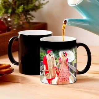 Black Magic Mug Ceramic Mug with Personalized Photo