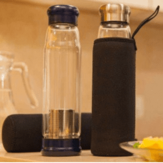 Glass infuser bottle