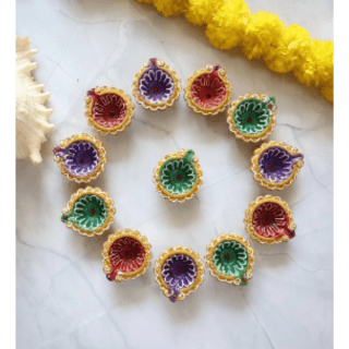 Colorful Decorative Diya
