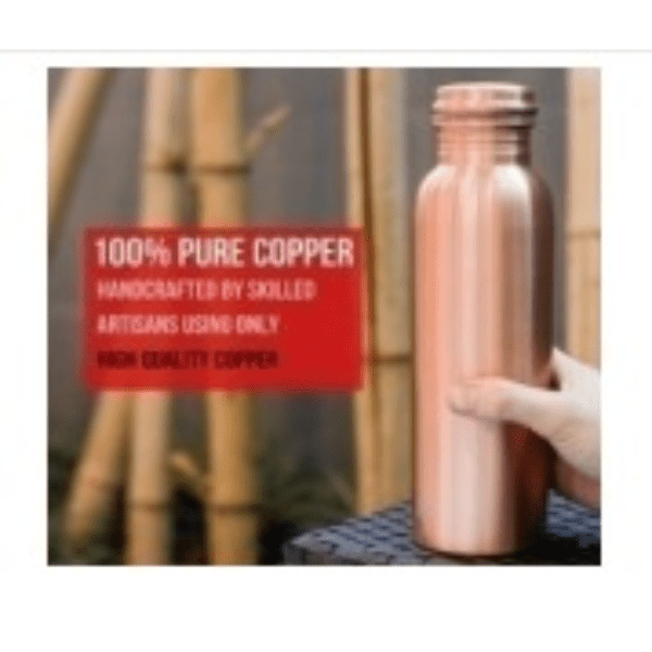 Matt Finish Pure Copper Water Bottle 1000 ML