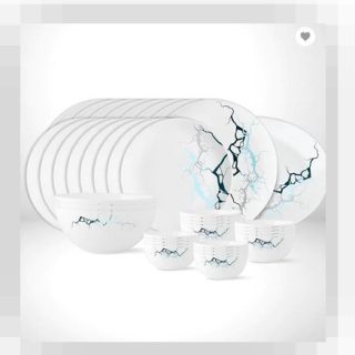 Sara Dinner Set (Moon) By Borosil