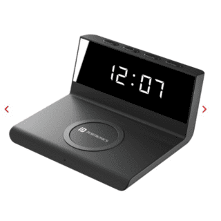 Portronics Freedom 4A Digital Alarm Clock | Brightness Level | Fast Charging | Compact |