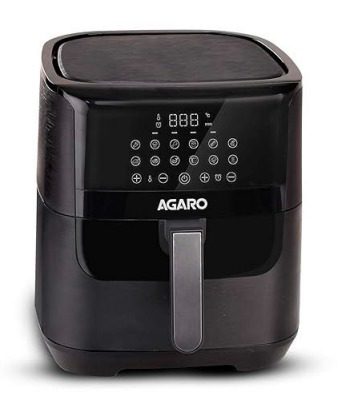 AGARO Elegant Air Fryer, 6.5L, 12 Preset Cooking Modes
