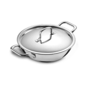 KENT TRI PLY KADAI WITH SS LID- 28 CM