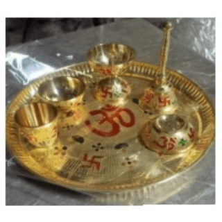 Brass Puja Thaali
