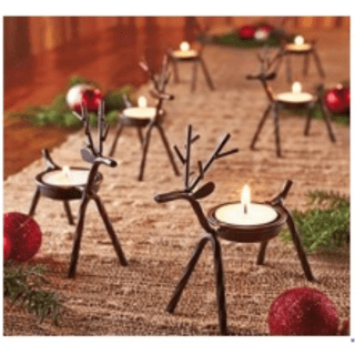 Black Reindeer T-Light Holders: A Festive and Fun Addition to Your Home
