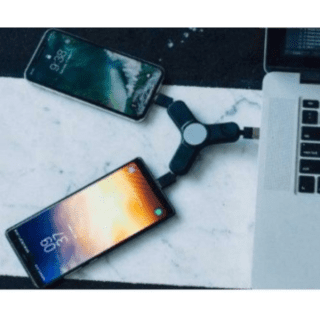 Spinner with charging cable