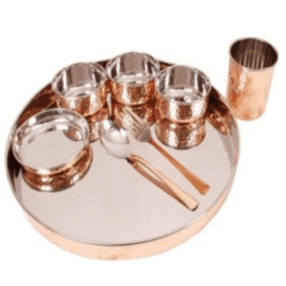 Copper Steel Serving Thaali Set: A Unique and Elegant Choice