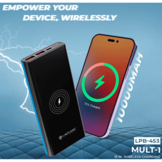 Lapcare Mult I 10000mAh Power Bank LPB-453 (Black+Blue)