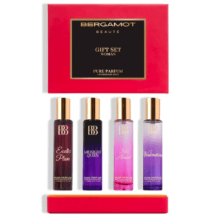 Bergamot Pure Perfume Gift Set for Women , 15ml x 4