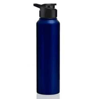 Elegant Metallic Blue Sipper Bottle-RED/ BLUE/BLACK