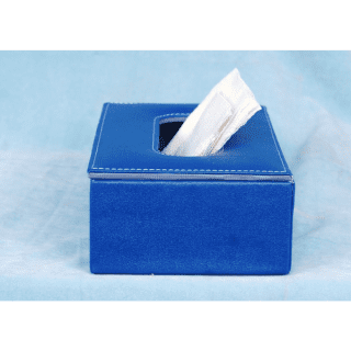 Tissue Paper box Leatherette  L 7 inch H2.5 inch C4.4 inch