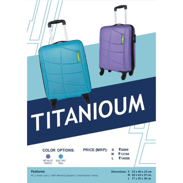 Safari Titanioum Trolley Bag