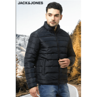 JACK&JONES KORNAD PUFFER JACKET- (BLACK)