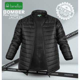 UCB BOMBER FULL SLEEVES JACKET- BLACK