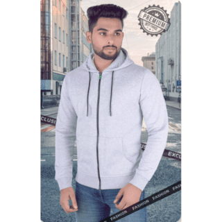 UCB HOODIE WITH ZIPPER- GREY