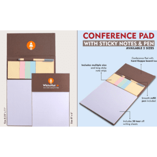 Conference Pads with sticky Notes