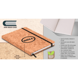 Hard cover Eco Friendly Cork Diary