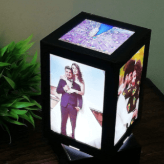 Rotating Cube Photo Frame
