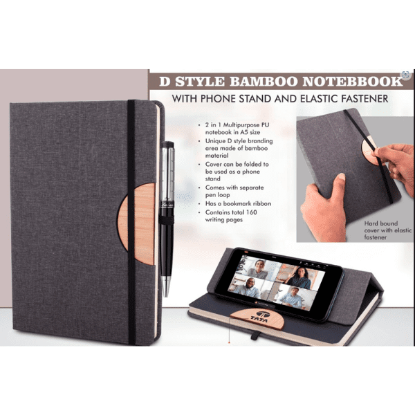 Wooden D Cut A5 Notebook