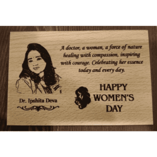 Wooden Engraved Photo Frame with Messages