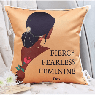Personalized Cushion on Feminine Theme