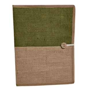 Jute File Folders for Certificates, Document Holder, Jute Conference Folder