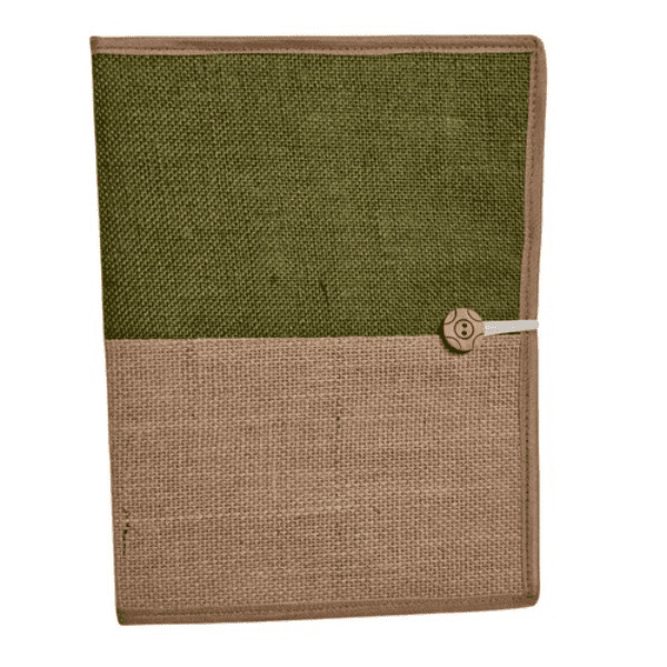 Jute File Folders for Certificates, Document Holder, Jute Conference Folder