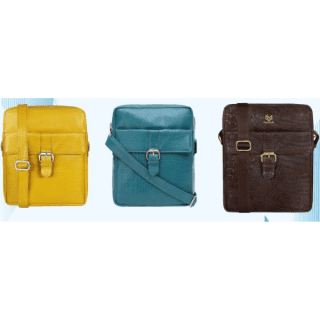 Montbold Croco Premium Leatherette Sling Bag