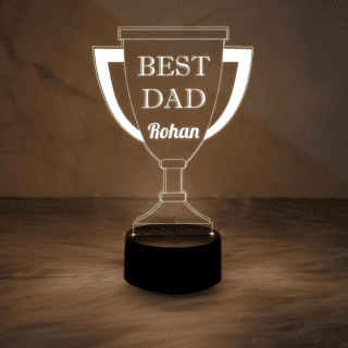 Personalized Best Dad Trophy
