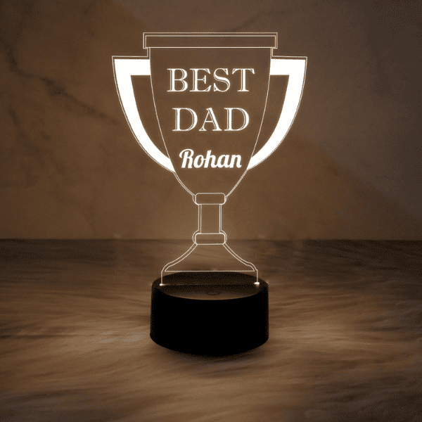 Personalized Best Dad Trophy