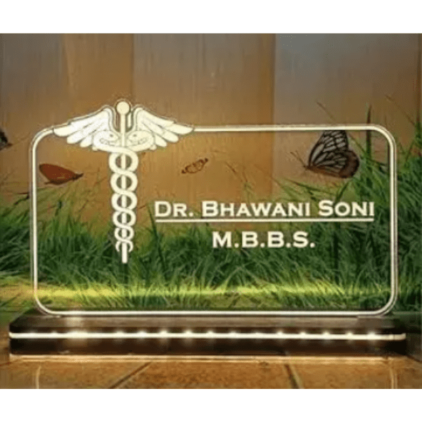 Customized 3D Illusion Doctor lamp with Name & Logo