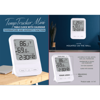 TempTracker Mini: Table Clock with Calendar