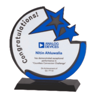 2 Star Acrylic Trophy