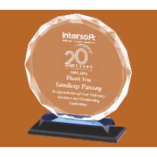 Circular Acrylic Trophy