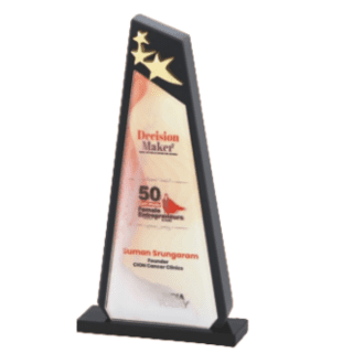 3 Star Crystal Trophy