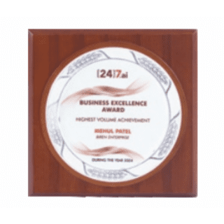 Wooden Memento with Silver Circular Plate