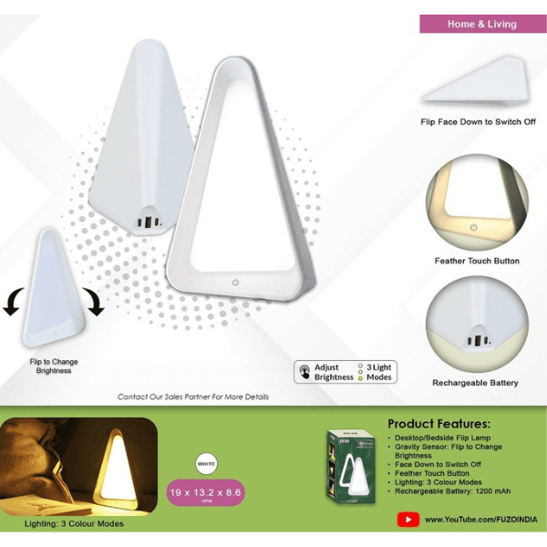 Fuzo Illuminati Lamp with touch sensor and 3 color modes