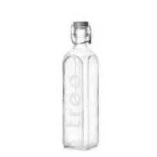Milton Square Glass Bottle-1000 ml