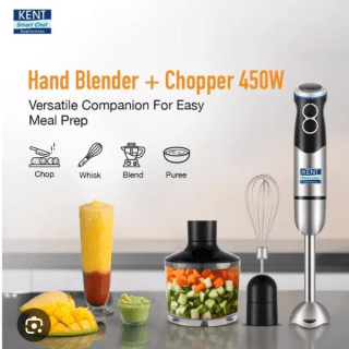 KENT HAND BLENDER + CHOPPER 450W