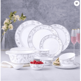 Larah By Borosil Grandeur Dinner Set 29 Pcs