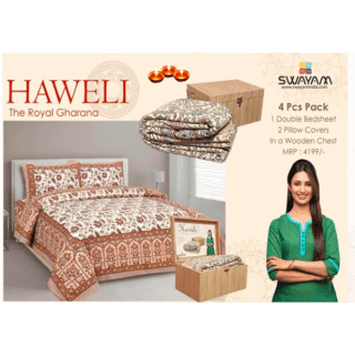 Swayam - The Haweli Chest 4 pcs Combo Pack in a wooden Chest