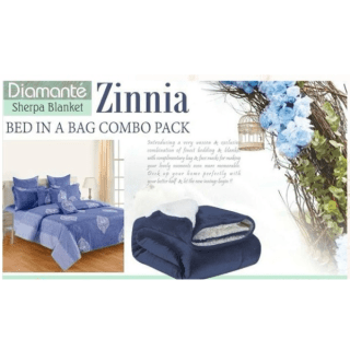 Swayam Diamante Zinnia Sherpa Blanket Combo