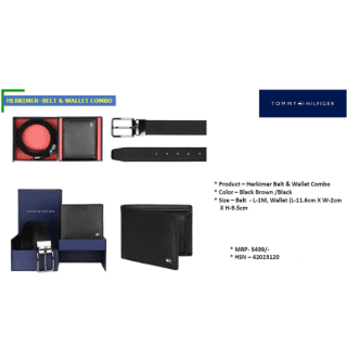 TOMMY HILFIGER HERKIMER BELT AND WALLET