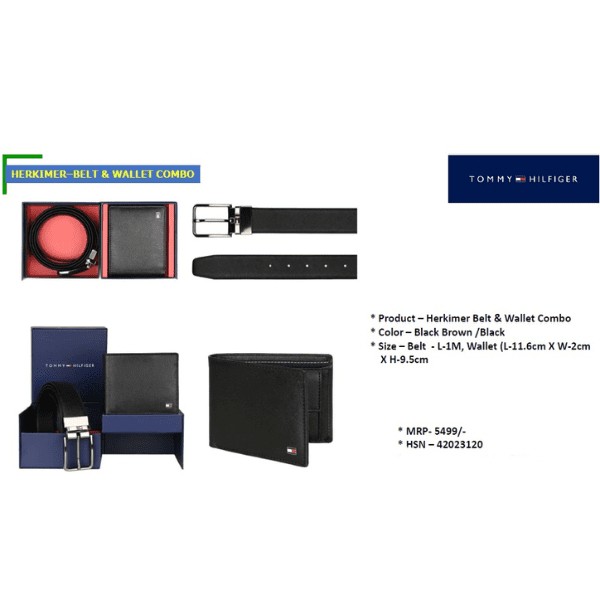 TOMMY HILFIGER HERKIMER BELT AND WALLET