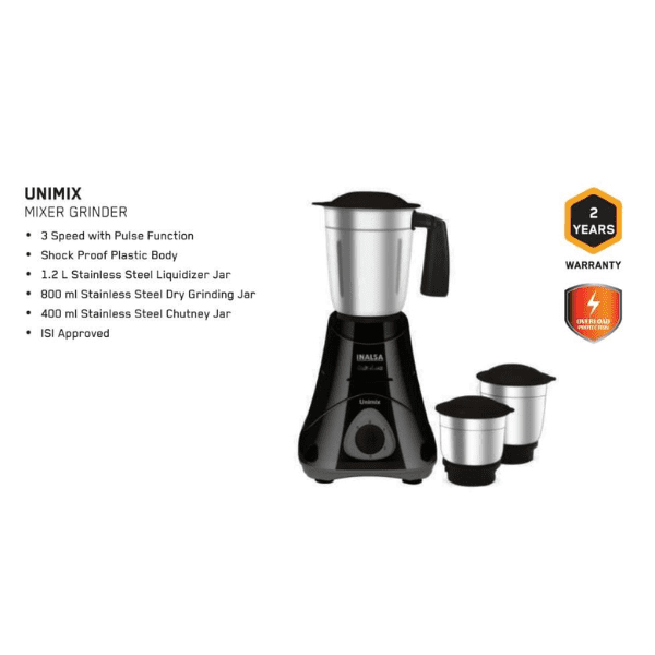 INALSA MIXER GRINDER UNIMIX